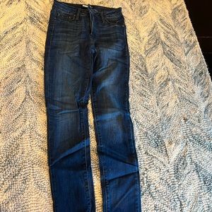 Just black dark wash skinny jeans 25